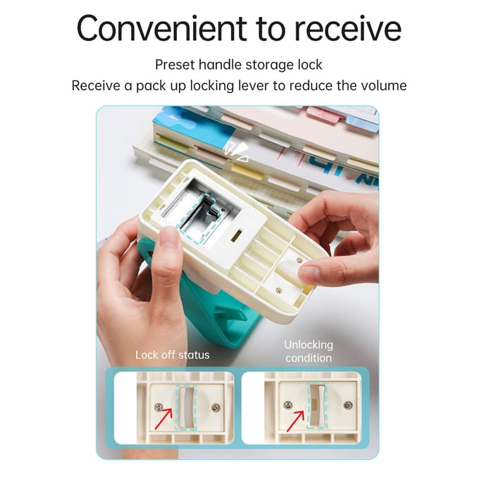 KW trio BQJ 04 Tab Punch Losbladig Scheider DIY Index Sticker Label Puncher Divider Papier Punch Machine Scrapbooking wit