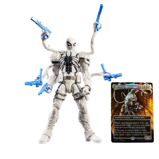 Hasbro Marvel Legends Spider-Man x Magic: The Gathering Agent Anti-Venom 6  Action Figure & Trading Card