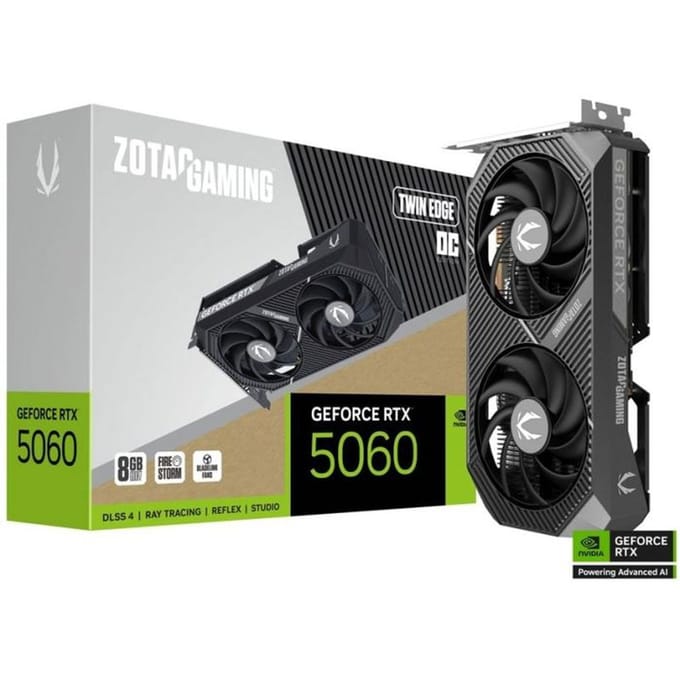 ZOTAC - Carte graphique gaming - GeForce RTX 5060 - Twin Edge OC - 8 Go