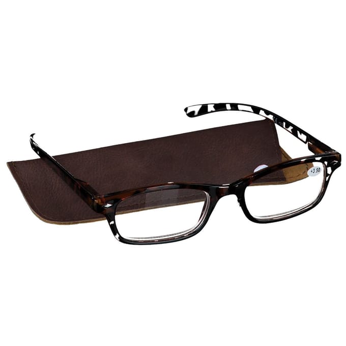 Pharma Glasses Leesbril Bruin +3.50 1 Bril