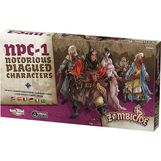 35-delig beeldje Edge Zombicide : Black Plague, Notorious Plagued Characters #1