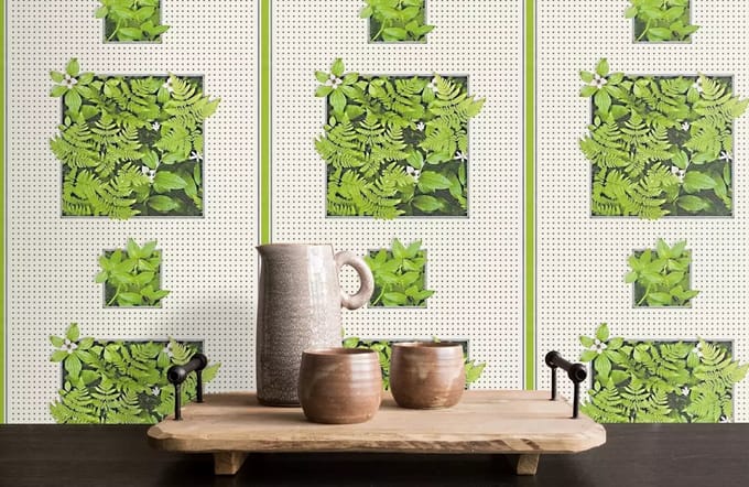 KEUKEN BEHANG KRUIDEN PLANTEN