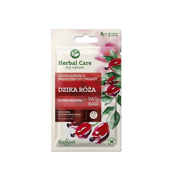 Herbal Care Wild Rose Rejuvenating Mask 2 x 5 ml
