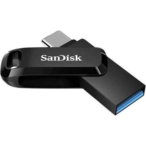 SanDisk Ultra Dual Drive Go USB Type-C™ USB-stick 512 GB Zwart SDDDC3-512G-G46 USB-C 3.2 Gen 1, USB-A 3.2 Gen 1