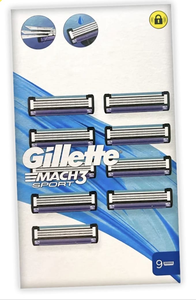 Gillette Scheermesjes Mach 3 Sport - 9 stuks