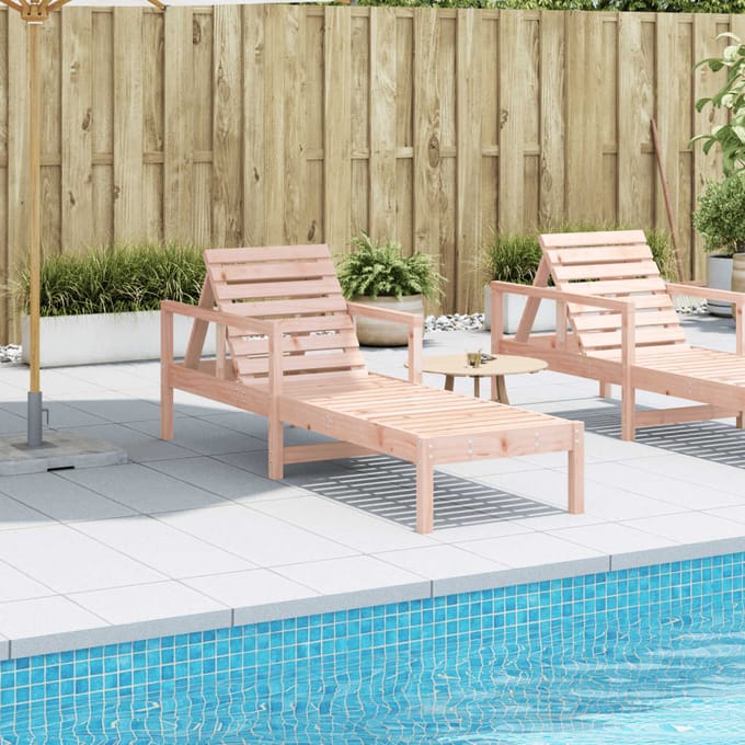 vidaXL - Ligbed - 199,5x62x55 - cm - massief - douglashout