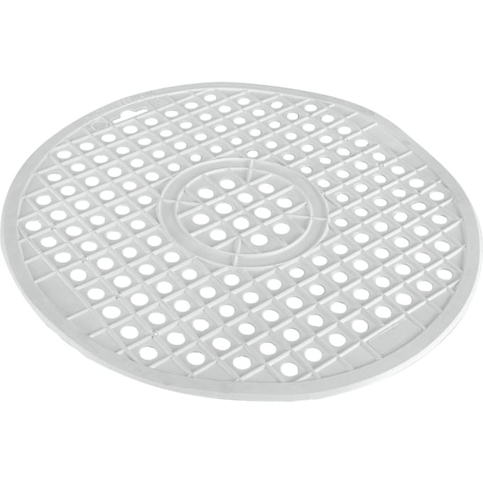 Metaltex - Gootsteenmat Rond - Gootsteenzeil - 32 cm - PVC - Wit