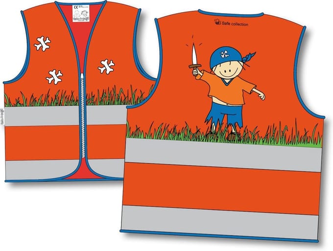 Rube & Rutje Veiligheidshesje Rube 6-9 jaar oranje