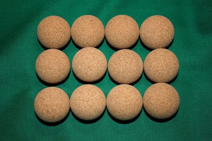 12x Kleine Kurken Ballen Set - Trainingsballen Diameter 35mm