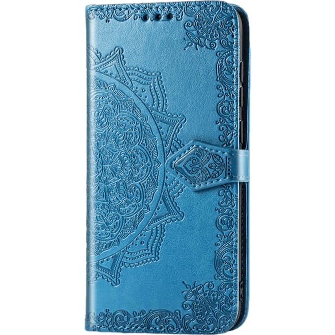 Comfycase Samsung Galaxy S20 Mandala Booklet Telefoonhoesje Blauw