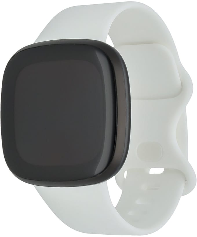 123watches sport band - wit - ML - Geschikt voor Fitbit Versa 3 & 4 / Sense