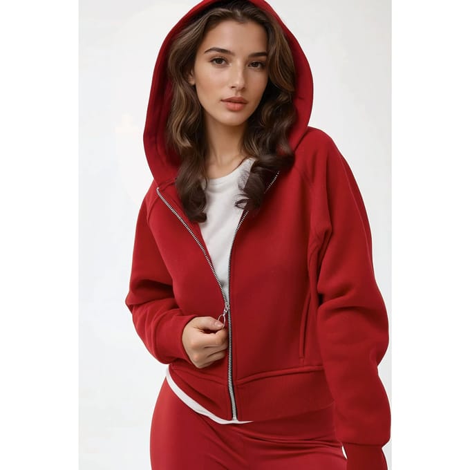 Ontspannen Pasvorm Hoodie met Rits