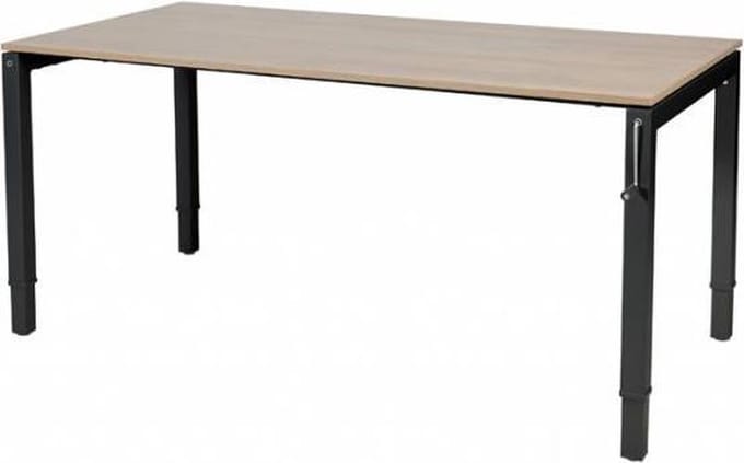 Verstelbaar bureau - Slinger 160x80 Havana Kersen - zwart frame