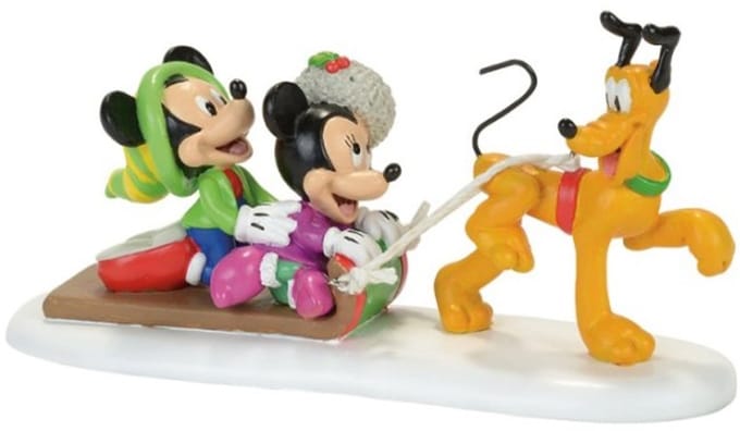 Mickey & Minnie Mouse - Disney Verzamelfiguren - Pluto Toboggan Rise - voor Geen - meerkleurig