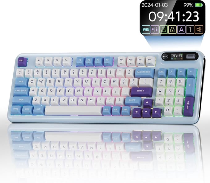 KZZI Z98 - Toetsenbord - Blue sea - Rainbow Switch