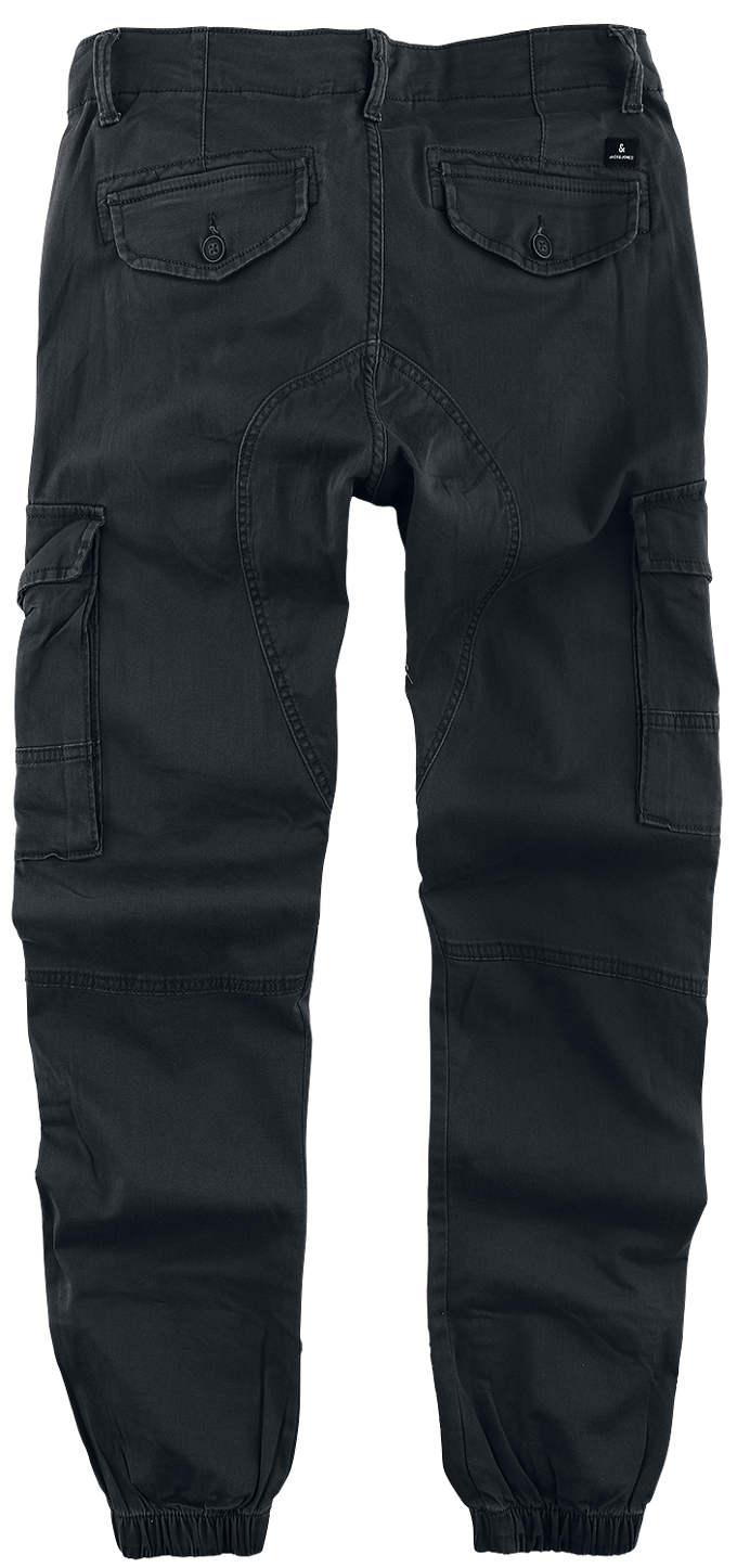 JACK & JONES Herenkleding - STUDIO JPSTPAUL FLAKE CARGO NOOS Regular Fit Broek in het Zwart - Maat 29