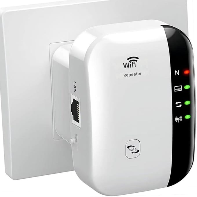 GELLDG WiFi Extender - Boost - WiFi Repeater - Geschikt voor alle WLAN-apparaten - Wit