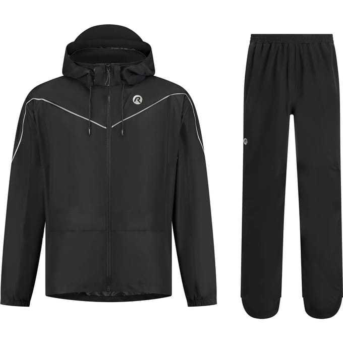 Rogelli Commuter Essential Dames en Heren Regenpak - Zwart