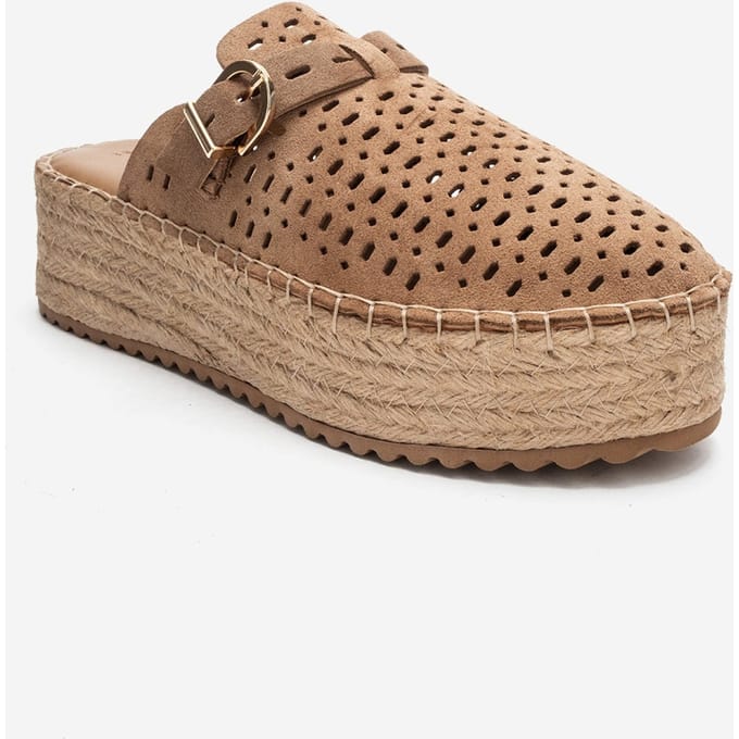 Louis Leren Plateau Sandaal