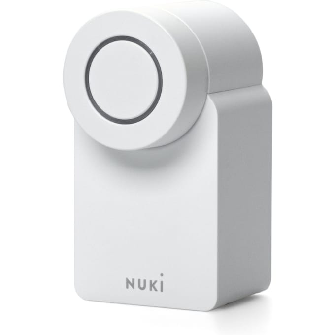Nuki Smart Lock Go – Slim Deurslot met Bluetooth & Matter – Sleutelloos, Auto Unlock & Auto Lock – Werkt met Google Home, Alexa & Apple Home – Wit