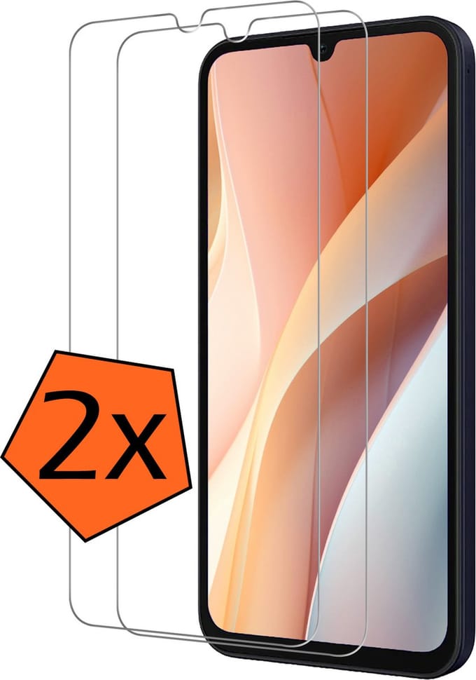 Screenprotector - 2 Stuks - Geschikt voor Samsung Galaxy A15 - Extra Sterk - Gehard Glas - Beschermglas - Tempered Glass - Screen Protector