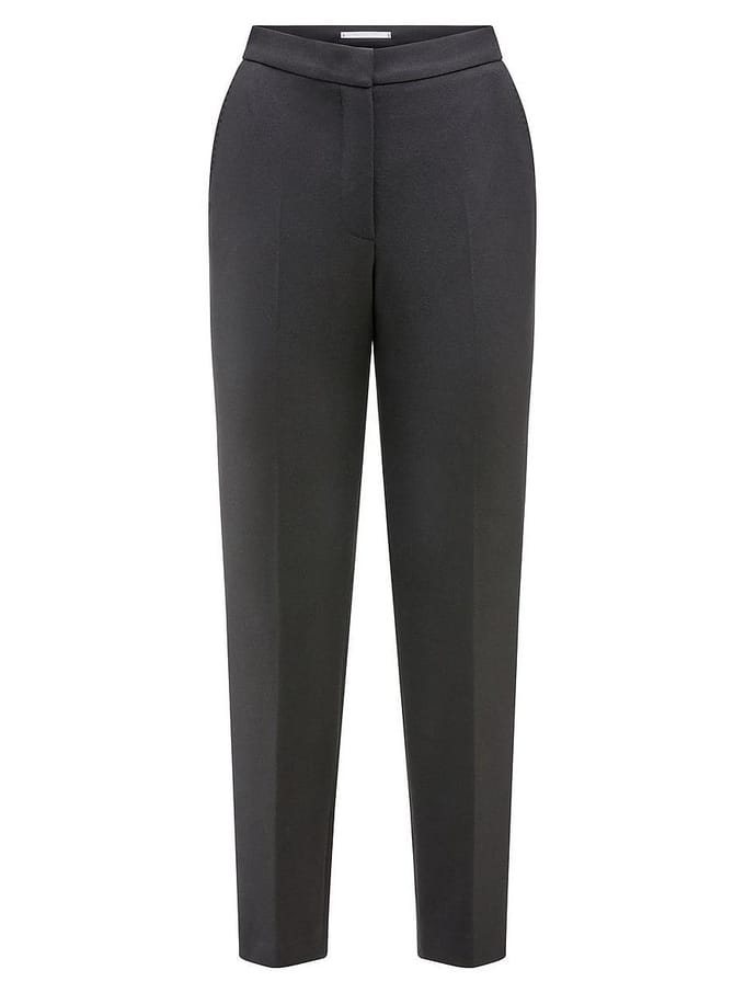 Regular fit stoffen broek met persplooien, model 'DORO'