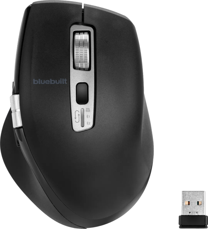 BlueBuilt Maximus Draadloze Ergonomische Bluetooth Muis