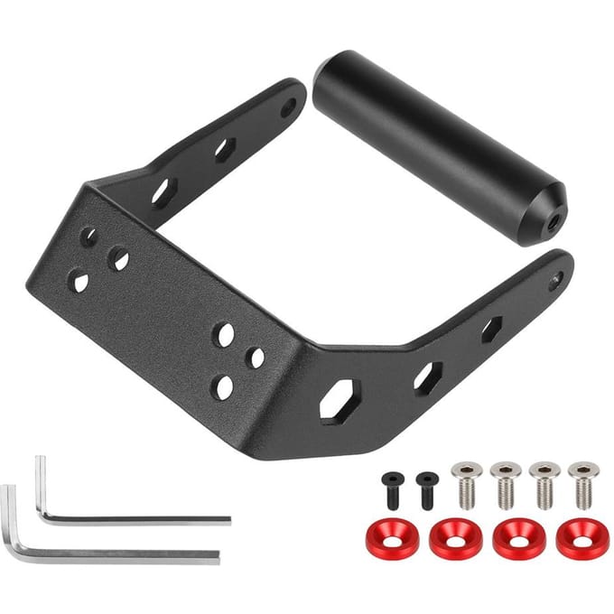 Stuur achterbeugel Universele handgreepset Aluminium elektrische scooter Gemodificeerde accessoires zwart/rood