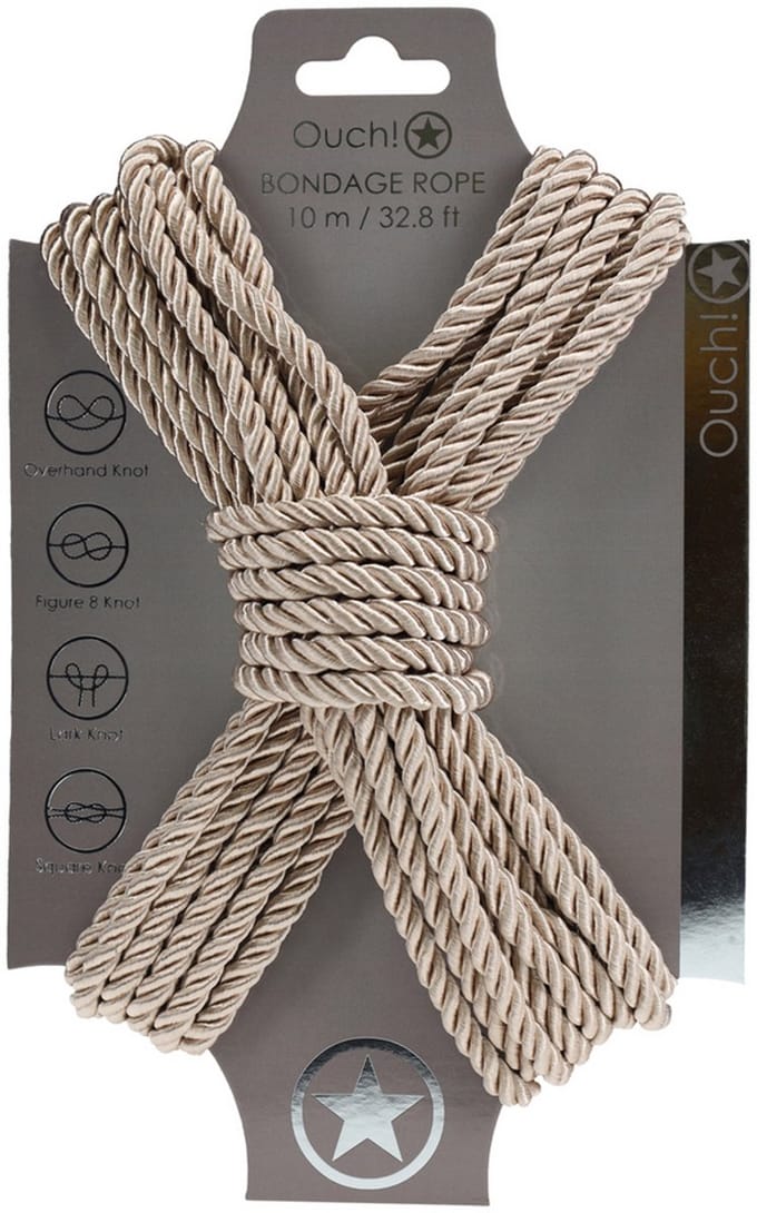 Ouch! by Shots - Polyester Bondage Touw - 10 m / 32,8 ft - Goud
