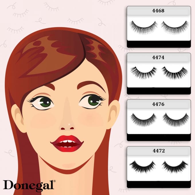 Donegal False Eyelashes - Met Lijm - 4474