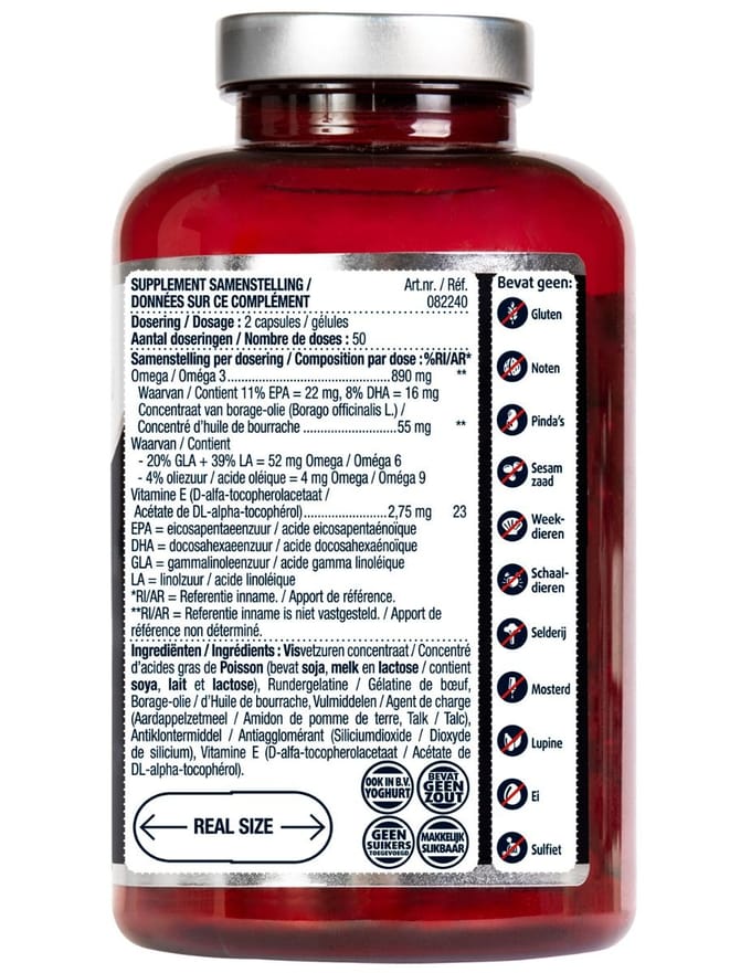 lucovitaal - Omega 3-6-9 vetzuren 100 Capsules