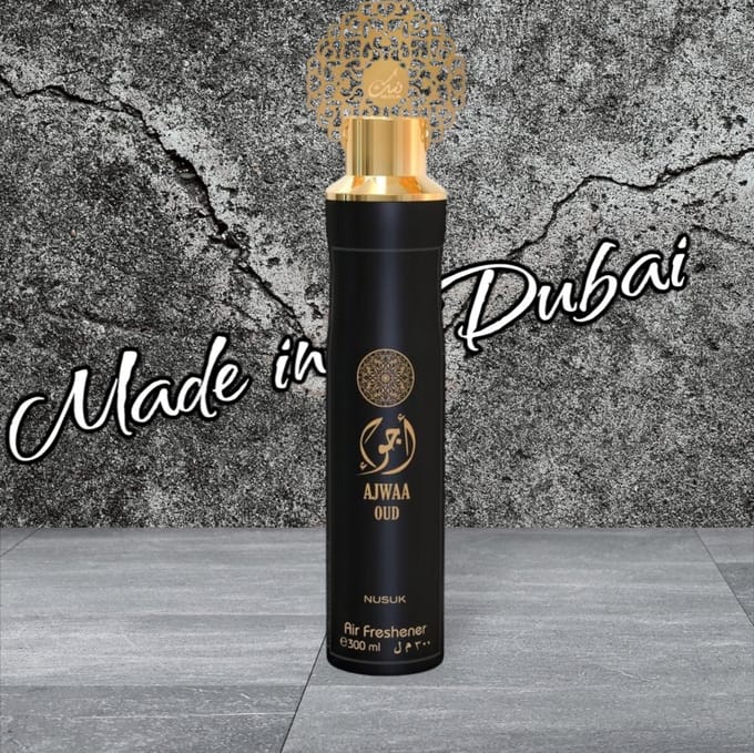 Nusuk Black Ajwaa Oud Luchtverfrisser Spray - 300 ml
