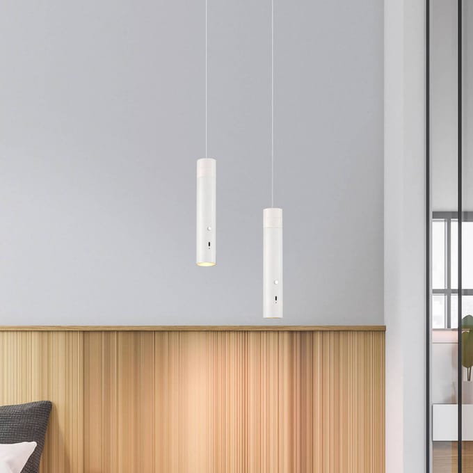 JUST LIGHT. GmbH JUST LIGHT. LED hanglamp Attach, wit, ijzer