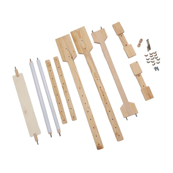 Verstelbare Borduurstandaard Hout Kruissteek Borduurframe Houder 360 Graden Gedraaid beige