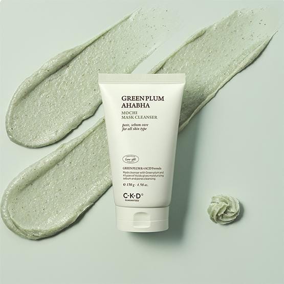 [CKD] Green Plum AHA BHA Mochi Mask Cleanser 150ml white