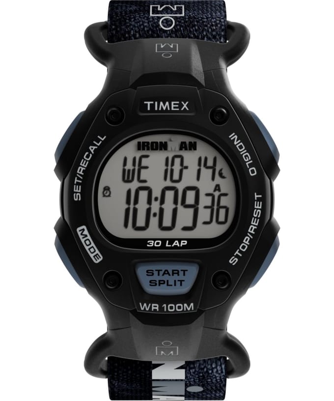 Timex Ironman Modern Vintage TW2W94100 Horloge - Textiel - Zwart - Ø 38 mm