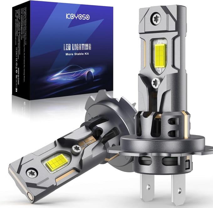 Krachtige 30.000 LM H7 LED Lampen - 130W Helder Wit Licht