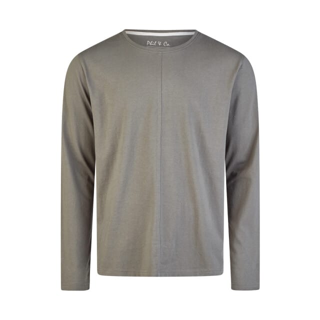 Phil & Co Heren Pyjama Set Lang Grijs - Maat L