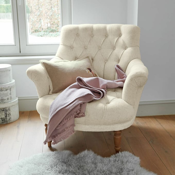 LOBERON Fauteuil Rive Dorée beige