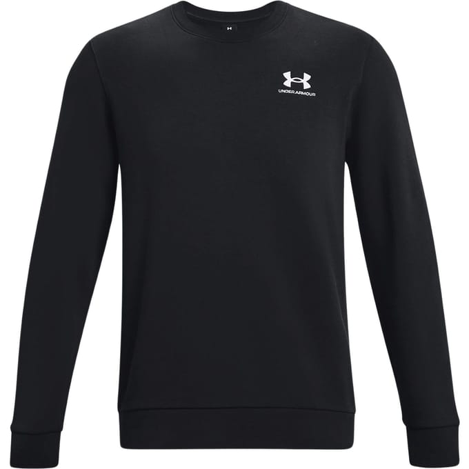 Under Armour Essential Fleece Crew-Blk - Maat MD