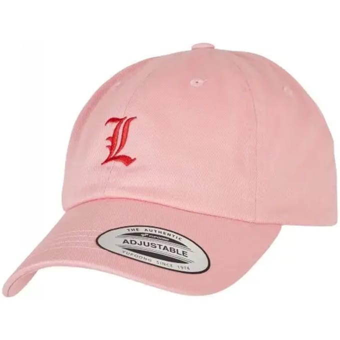 Mister Tee - Letter Pink Low Profile Cap A Verstelbare pet - Zwart