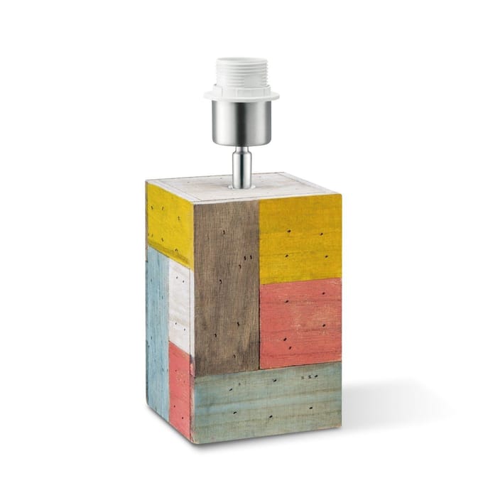 Home sweet Home CUBO tafellampvoet - multicolor, E27, 28 cm