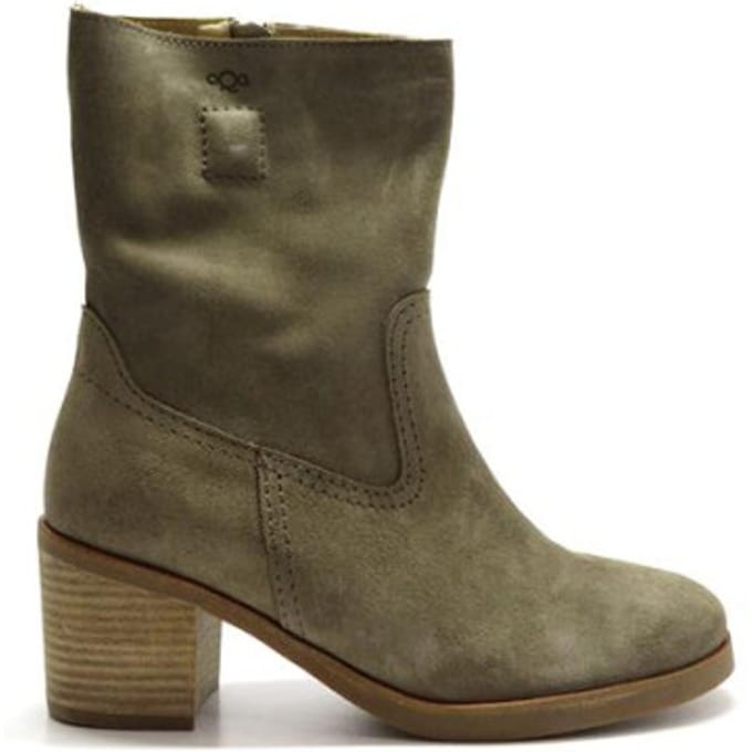 Aqa Shoes Velour elmwood A8556 A51 24 TAUPE