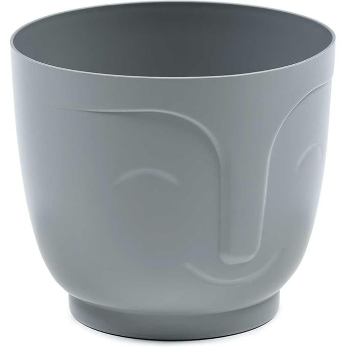 HowHomely Zoe - Bloempot - Grijs - 14,3x16,5 cm - Omlijstende Glimlach