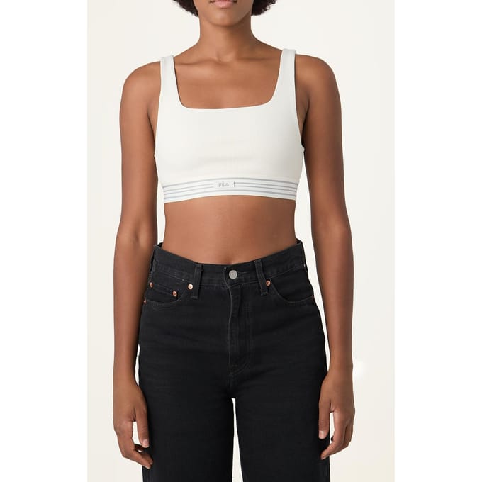 FILA Bellagio Ribbed Bra Top Egret Taglia: S | Reggiseni Outlet | Donna