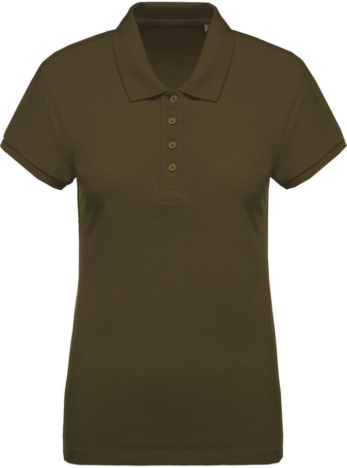 Kariban Dames/dames Organic Pique Polo Shirt (Mosgroen)