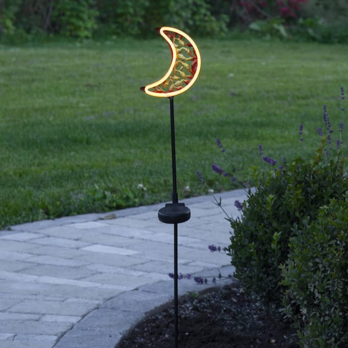 STAR TRADING LED solarlamp Linny Moon met aardspies