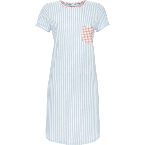 Blauwe strepen nachthemd Ringella - Blauw - Maat - 48