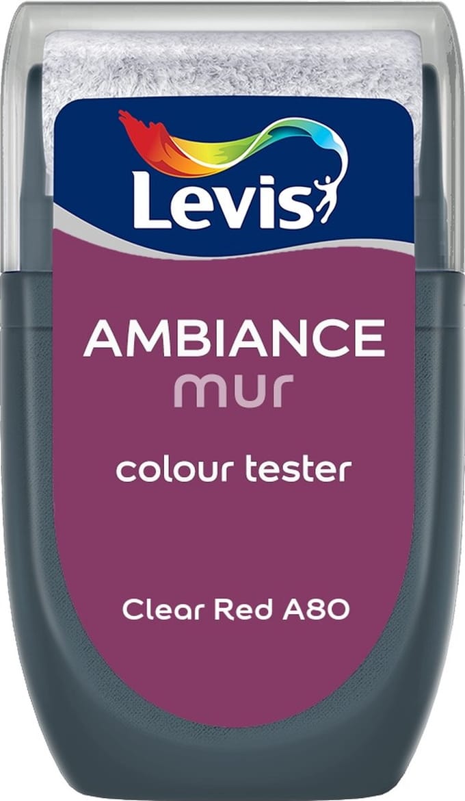 Levis - Muurverf Kleurtester Mat Mix - Clear Red A80 - Mengverf - 30 Ml