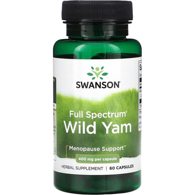 Volledig Spectrum, Wilde Yam, 400 mg, 60 Capsules